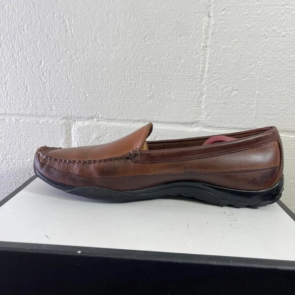 Allen Edmonds Boulder 40026 Brown Leather Driving Loafers Moccasin Men's 14 E - Picture 5 of 9